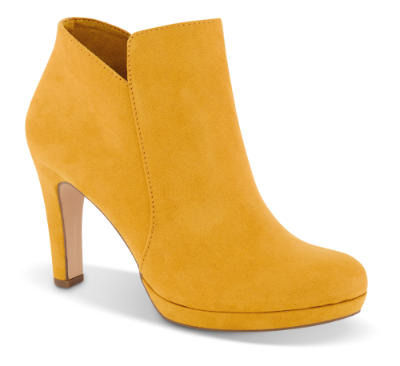 Tamaris kort damestøvle gul | Skoringen