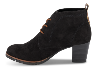 Marco Tozzi kort damestøvlett sort 2-2-25107-35