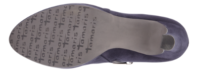 Tamaris kort damestøvlett navy 1-1-25316-23