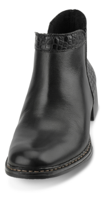 Rieker kort damestøvlet sort 73484-00