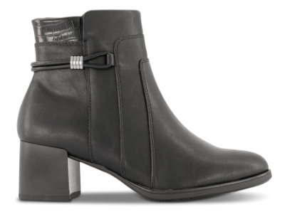 Jana Softline Kort damestøvle Sort 8-25366-45