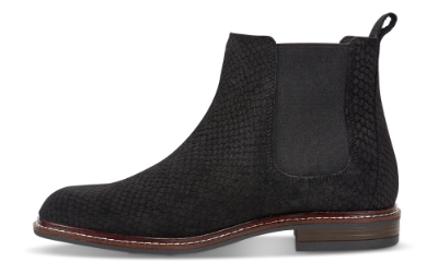 B&CO kort damestøvle sort