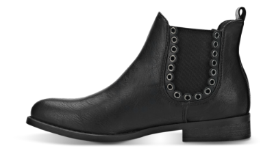 B&CO kort damestøvlett sort