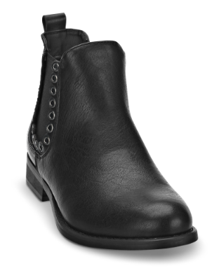 B&CO kort damestøvlett sort