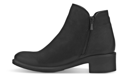 B&CO kort damestøvlett sort
