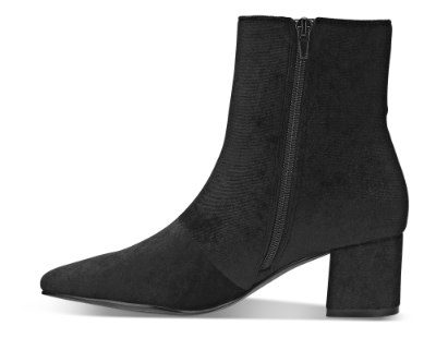 B&CO kort damestøvlett sort