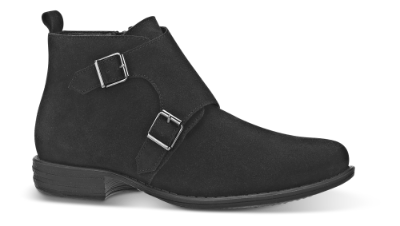 B&CO kort damestøvlett sort