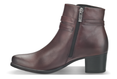Caprice kort damestøvlett burgunder 9-9-25359-21
