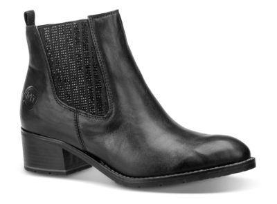 Marco Tozzi kort damestøvlett sort 2-2-25359-21