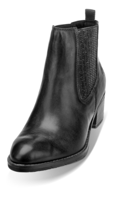 Marco Tozzi kort damestøvlett sort 2-2-25359-21