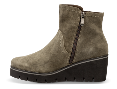 Marco Tozzi kort damestøvlett oliven 2-2-25802-21