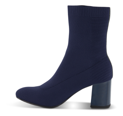 Tommy Hilfiger kort damestøvle navy FW0FW04157