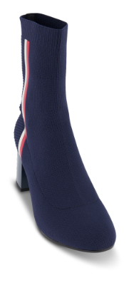 Tommy Hilfiger kort damestøvle navy FW0FW04157