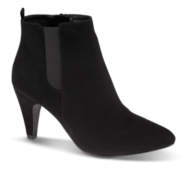 B&CO kort damestøvlett sort