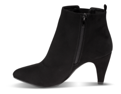 B&CO kort damestøvlett sort