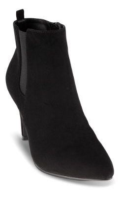 B&CO kort damestøvlett sort