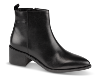 B&CO kort damestøvlett sort