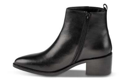 B&CO kort damestøvlett sort