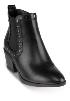 B&CO kort damestøvlett sort