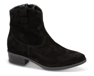 B&CO kort damestøvlett sort