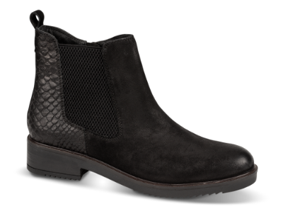 B&CO kort damestøvlett sort