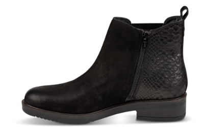 B&CO kort damestøvlett sort