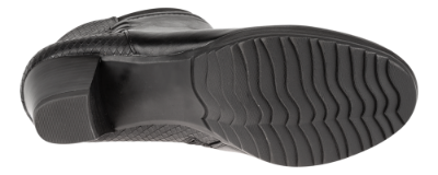 B&CO kort damestøvlett sort