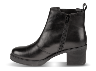 B&CO kort damestøvlett sort