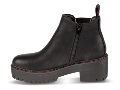 B&CO kort damestøvle sort