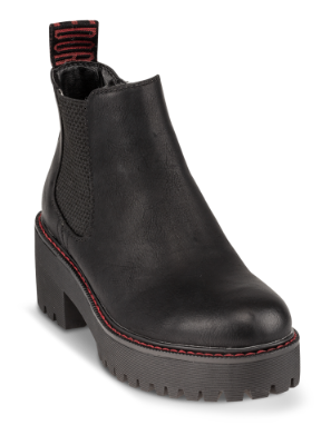 B&CO kort damestøvle sort