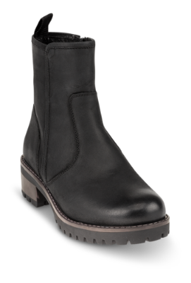 B&CO kort damestøvle sort