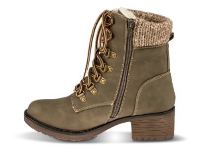 B&CO kort damestøvle khaki