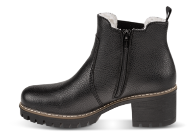 Rieker kort damestøvlett sort Y8650-00