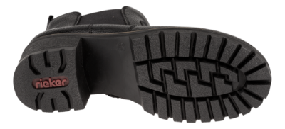 Rieker kort damestøvlett sort Y8650-00