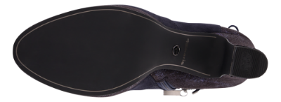 Tamaris kort damestøvlett navy metallic 1-1-25384-23