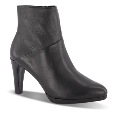 Caprice kort damestøvlett sort 9-9-25304-23