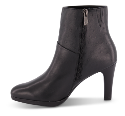 Caprice kort damestøvlett sort 9-9-25304-23