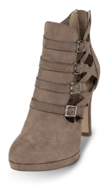 Tamaris kort damestøvlett beige 1-1-25327-33