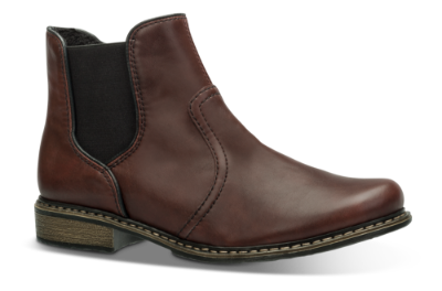 Rieker kort damestøvlett burgunder Z4964-35