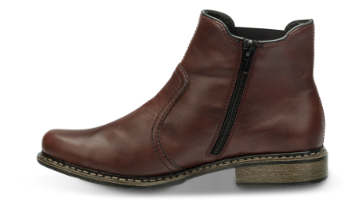 Rieker kort damestøvlett burgunder Z4964-35