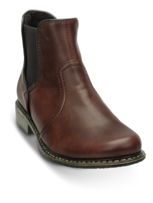 Rieker kort damestøvlett burgunder Z4964-35