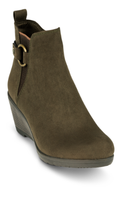 Marco Tozzi kort damestøvlett oliven 2-2-25042-23