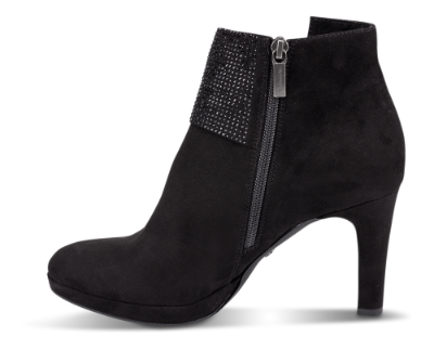 Tamaris kort damestøvle sort 1-1-25383-23