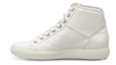 ECCO kort damestøvle hvit 430023 SOFT 7 LA