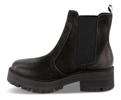 B&CO Korte damestøvletter Sort 5260502210
