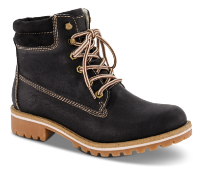 B&CO Korte damestøvletter Sort 5260502711