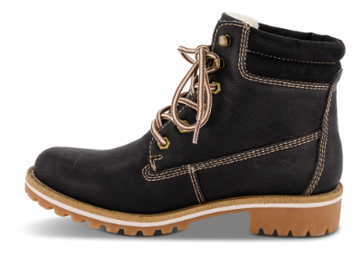 B&CO Korte damestøvletter Sort 5260502711