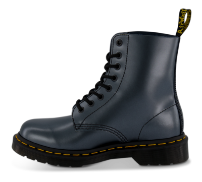 Dr. Martens kort damestøvlett metallisk navy 26233040