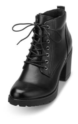 Marco Tozzi kort snørestøvlett sort 2-2-25204-31