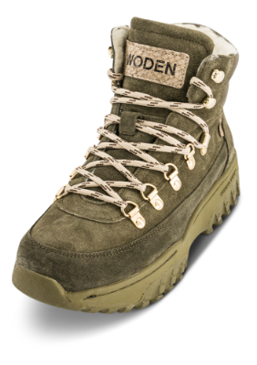 Woden Korte damestøvletter Brun WH103